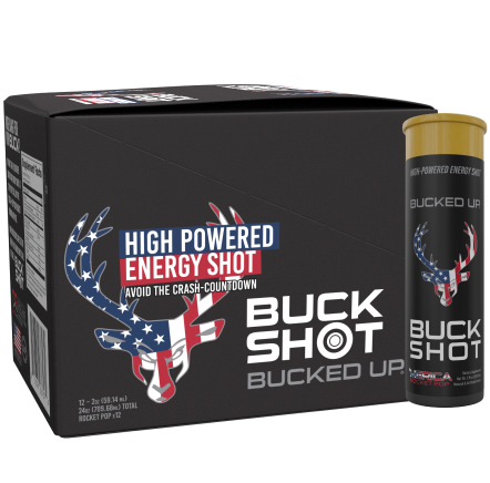 Bucked Up Buck Shot  Rocket Pop - 12 x 2oz Btls