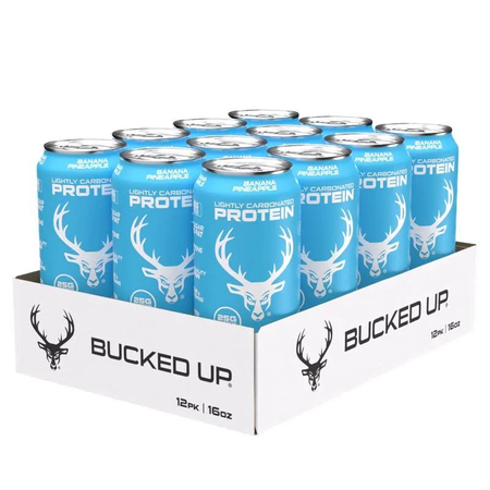 Bucked Up Protein RTD  Banana Pineapple  - 12 Cans
