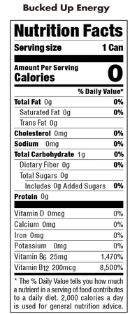 Bucked Up Energy RTD  Wild Orchard - 12 x 16oz Cans