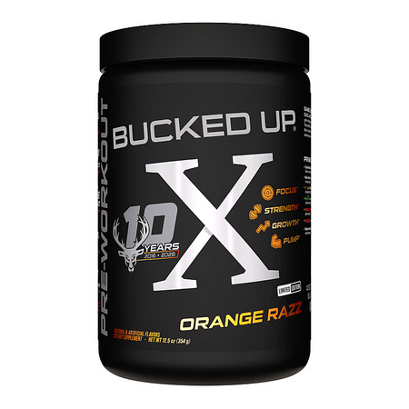 Bucked Up Anniversary X Pre-Workout Limited Edition  Orange Razz - 30 Servings