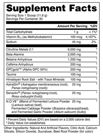 Bucked Up Anniversary X Pre-Workout Limited Edition  Orange Razz - 30 Servings