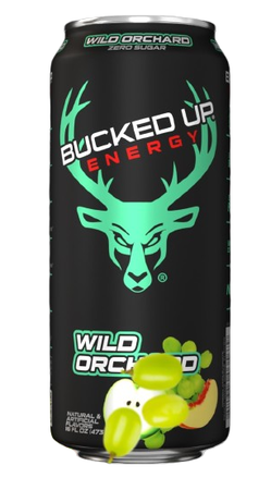 Bucked Up Energy RTD  Wild Orchard - 12 x 16oz Cans