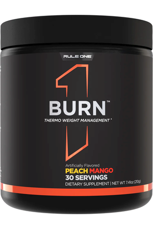 Rule1 BURN Powder  Peach Mango - 30 Servings