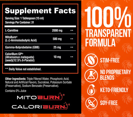 Alpha Lion BURN2O Stim-Free Super Thermogenic Grapezilla - 2 x 31 Serving Btls  TWINPACK