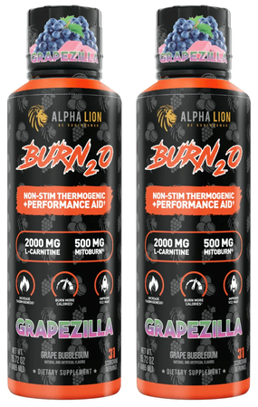 Alpha Lion BURN2O Stim-Free Super Thermogenic Grapezilla - 2 x 31 Serving Btls  TWINPACK