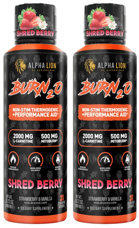 Alpha Lion BURN2O Stim-Free Super Thermogenic Shred Berry - 2 x 31 Serving Btls  TWINPACK