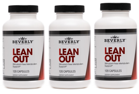 Beverly International Lean Out - 360 Capsules (3 x 120 Capsule Bottles) 3 PACK