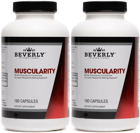 Beverly International Muscularity Bcaa's - 2 x 180 Capsule Bottles TWINPACK
