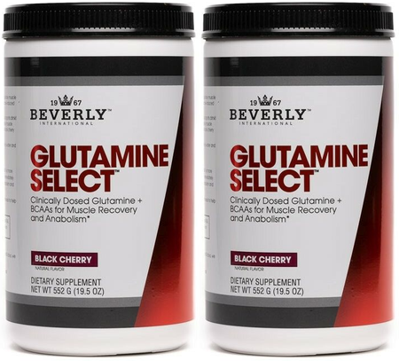 Beverly International Glutamine Select w/BCAA's Black Cherry - 2 x 60 Servings TWINPACK
