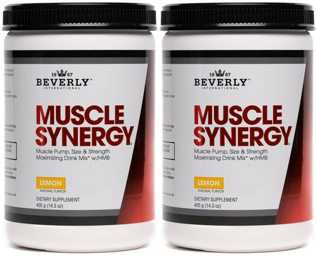Beverly International Muscle Synergy Powder Lemon - 2 x 403 Grams TWINPACK