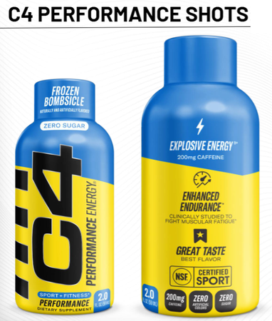 C4 Energy Shots 2 oz  Hawaiian Punch - 12 Bottles