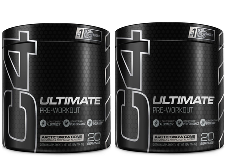 Cellucor C4 Ultimate  Arctic Snow Cone - 40 Servings (2 x 20 Serv. Btls) TWINPACK