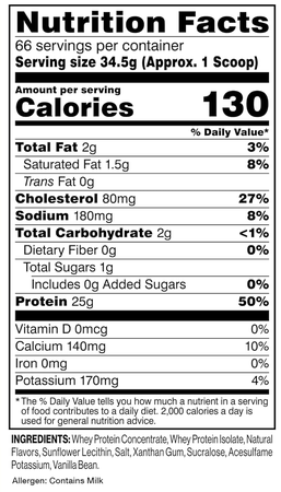 Cellucor C4 Whey Protein Vanilla Bean - 5 Lb (66 Servings)
