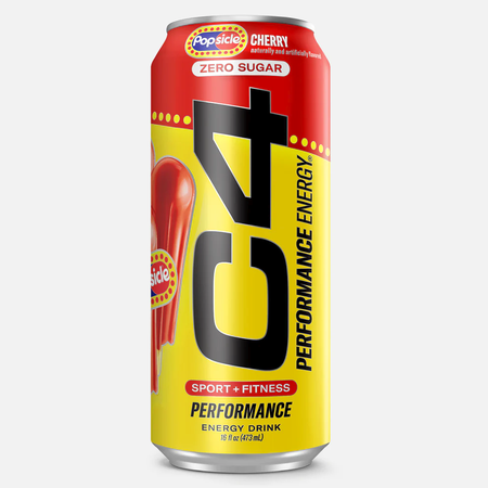 Cellucor C4 Performance Energy Drink  Popsicle Cherry - 12 x 16 Oz Cans
