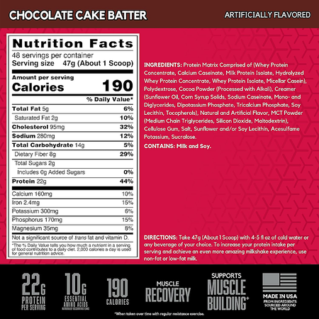 -Bsn Syntha-6 Protein Chocolate Cake Batter - 5 Lb (48 Servings)