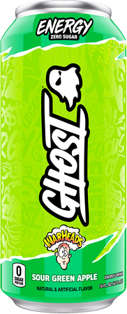 Ghost Energy Drink  Sour Green Apple  - 12 Cans