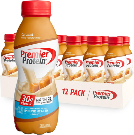 Premier Protein Protein Shake Caramel 11.5 oz - 12 Bottles