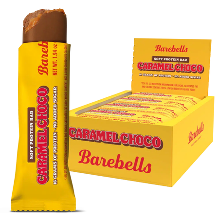 -Barebells Soft Protein Bars  Caramel Choco - 12 Bars