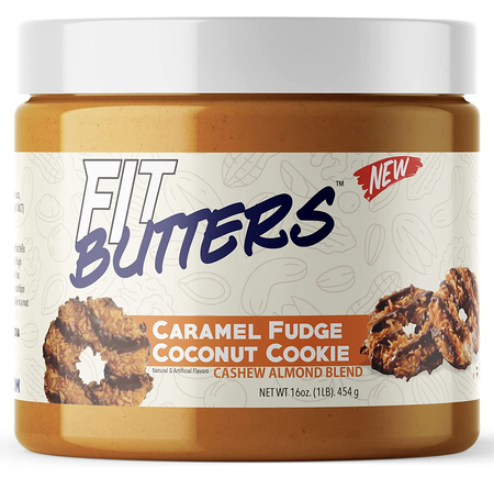 Fit Butters Caramel Fudge Coconut Cookie Cashew/Almond Butter - 1 Lb
