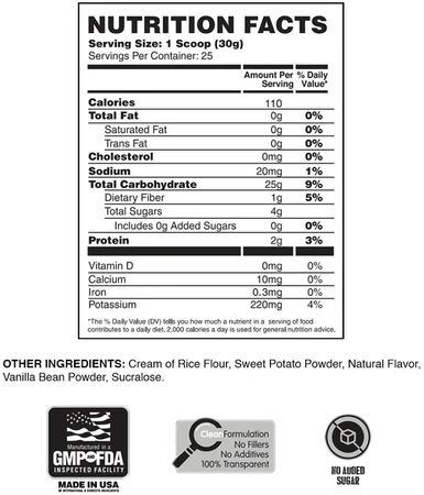 Apollon Nutrition 50/50 CARB Fuel  Alpine Vanilla - 25 Servings