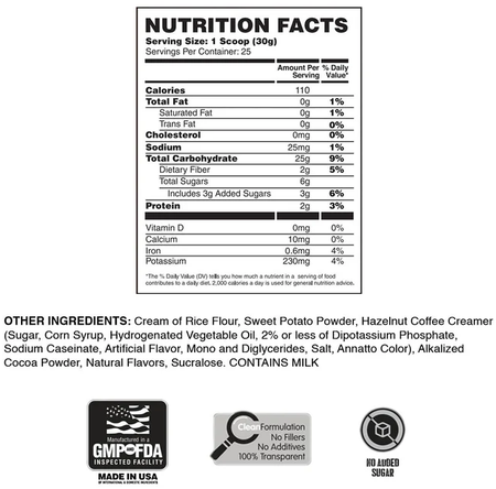 Apollon Nutrition 50/50 CARB Fuel  Chocolate Hazelnut - 25 Servings
