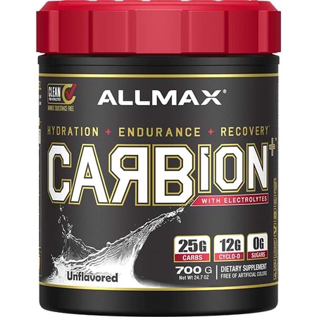 AllMax Nutrition CARBion+ with Electrolytes + Hydration  Unflavored - 30 Servings **SALE