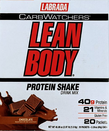 Labrada Carb Watchers Lean Body Chocolate - 20 Packets