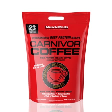MuscleMeds Carnivor Coffee High Protein Instant Coffee - 2 Lb