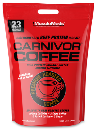 MuscleMeds Carnivor Coffee High Protein Instant Coffee - 4 Lb