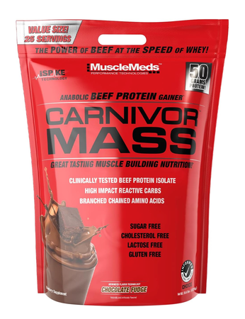 MuscleMeds Carnivor Mass Chocolate Fudge - 10 Lb