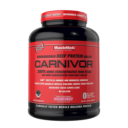 MuscleMeds Carnivor Beef Protein  Strawberry - 56 Servings