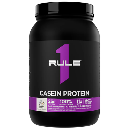 Rule 1 Casein Protein  Vanilla Creme - 2 Lb (29 Servings)