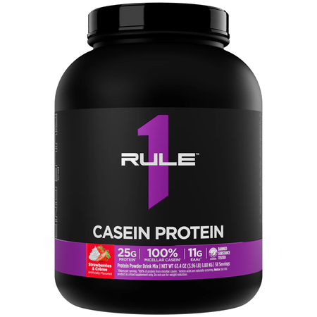 Rule 1 Casein Protein  Strawberries & Creme - 3.96 Lb (58 Servings)