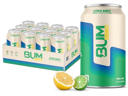 BUM Energy Drink  Citrus Burst - 12 Cans