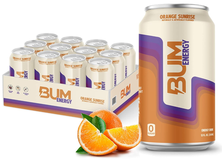 BUM Energy Drink  Orange Sunrise - 12 Cans