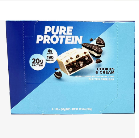 Pure Protein Bars  Cookies & Cream  - 6 Bars