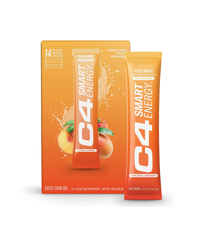 Cellucor C4 Smart Energy Stick Packs  Peach Mango - 14 Packs