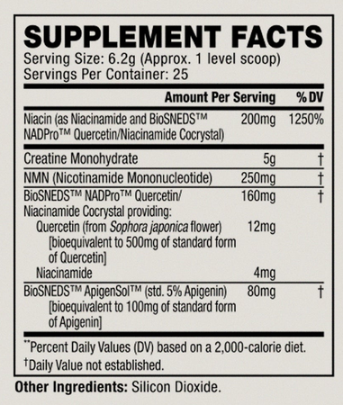 Cellucor Longevity Creatine+NAD  Unflavored  - 25 Servings