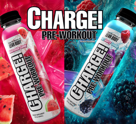 Labrada Charge Pre-Workout RTD 12oz Tart Berry Candy - 12 Bottles