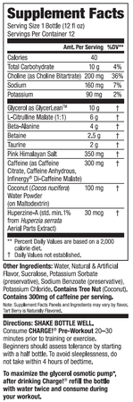 Labrada Charge Pre-Workout RTD 12oz Tart Berry Candy - 12 Bottles