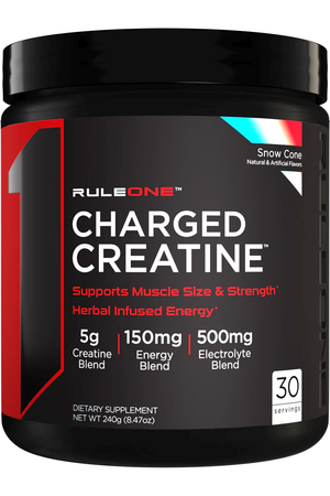 Rule1 R1 Charged Creatine  Snow Cone - 30 Servings