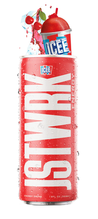 JST WRK Energy Drink  ICEE Cherry - 12 x 12 oz Cans
