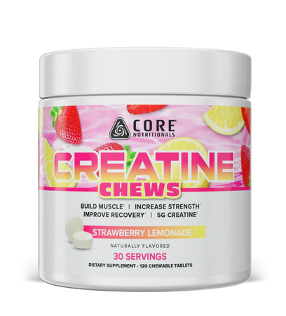 Core Nutritionals Creatine Chews  Strawberry Lemonade - 30 Servings