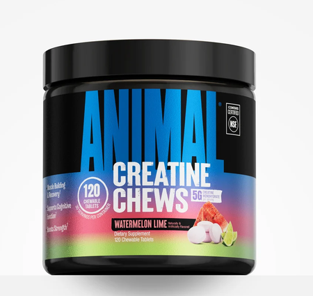 Animal Creatine Chews Candy Watermelon Lime - 120 Chewable tablets