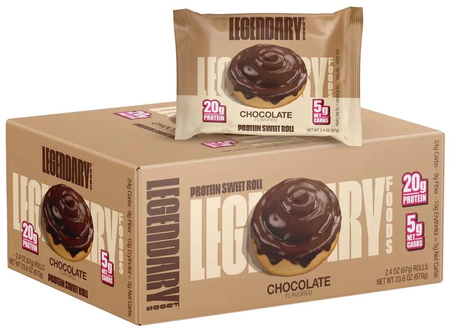 Legendary Foods Protein Sweet Rolls  Chocolate  - 8 Pack  *Best by date 3/24