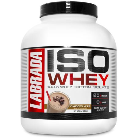 Labrada 100% ISO Whey Isolate Protein  Chocolate - 5 Lb