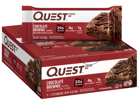 Quest Bar Chocolate Brownie - 12 Bars