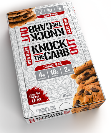 5% Nutrition Knock The Carb Out "KTCO" Bars Chocolate Chip Cookie Dough - 10 Bars