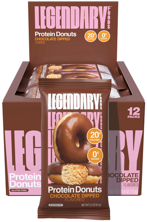 Legendary Foods Protein Donuts  Chocolate Dipped  - 12 Pack