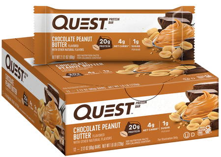 Quest Bar Chocolate Peanut Butter - 12 Bars